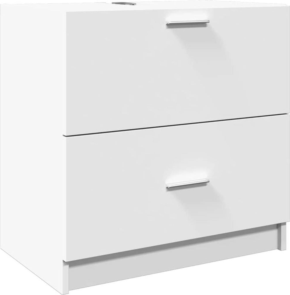 vidaXL Vanity unit white 59x37x59 cm materiál na bázi dřeva Obrázek produktu 