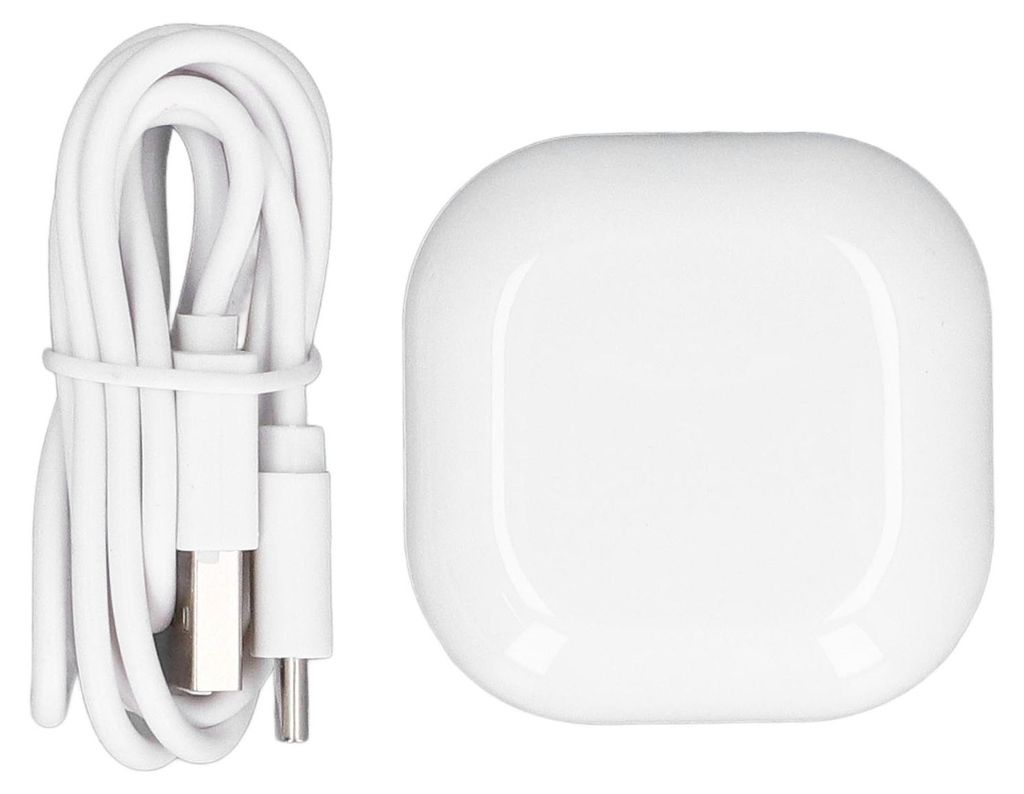 Ohrhörer-Ladeetui mit LED-Anzeige, 600 mAh, USB, Bluetooth, Ersatz für Galaxy Buds FE SM R400, Weiß