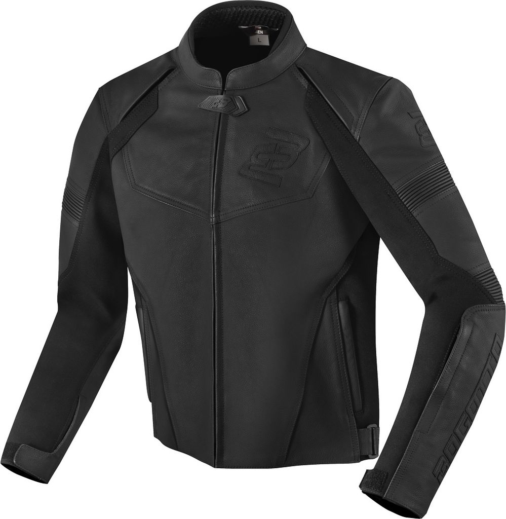 Bogotto Black-X V2 Motorrad Lederjacke, schwarz, XS
