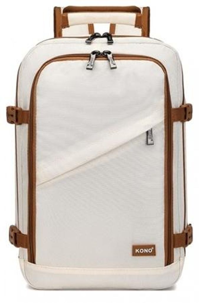 Weiß Handgepäck Rucksack 40x30x20 für Ryanair & Wizz Air, Produktbild 