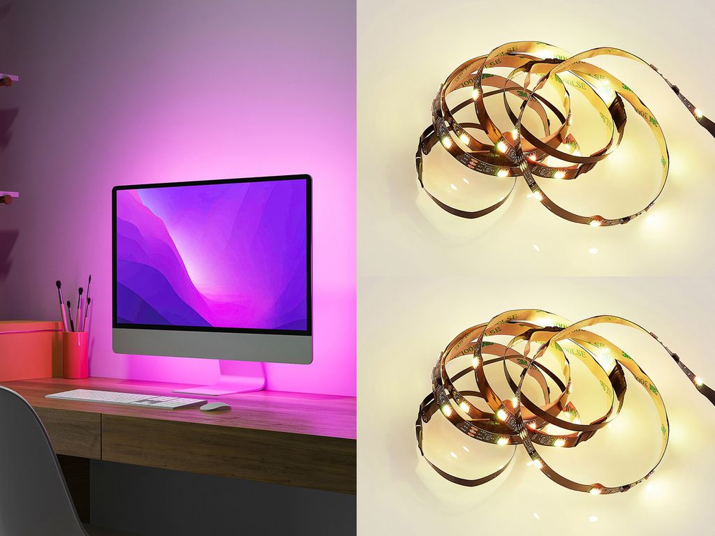 RGBWW LED Stripes für TV & PC Hintergrundbeleuchtung Gaming Licht Jugendzimmer