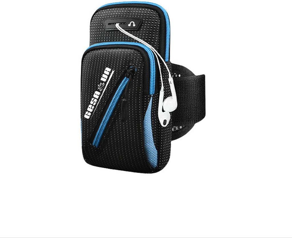INF Verbessertes Outdoor-Lauf-Sport-Telefon-Armband - Blau/Marineblau