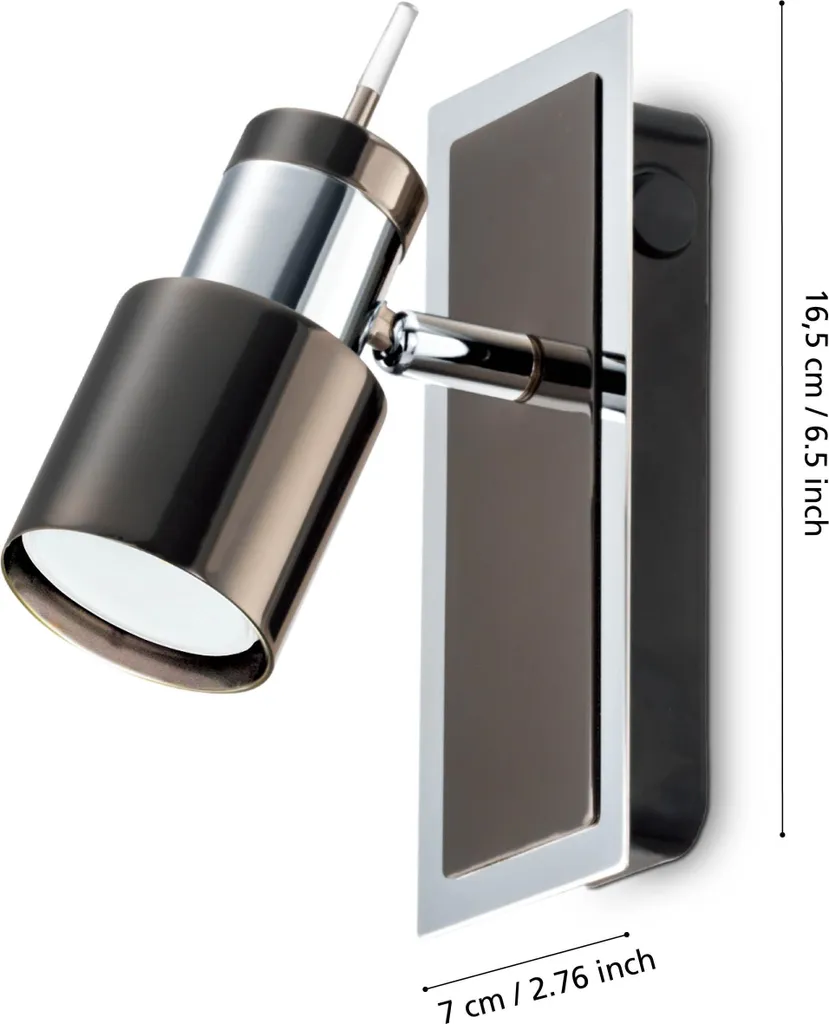 Spot LED EGLO Davida 1 Noir : Solution d'Éclairage Précis et Économe - 7