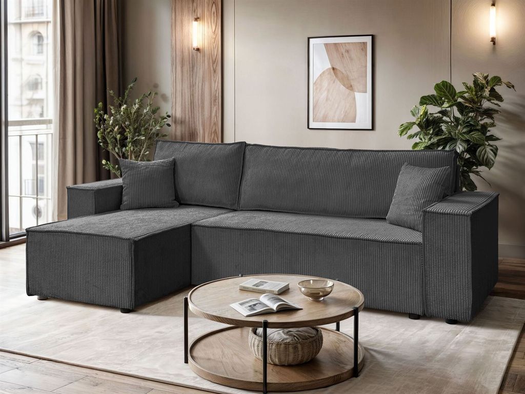 Ecksofa CARLO L Cord, Poso 34