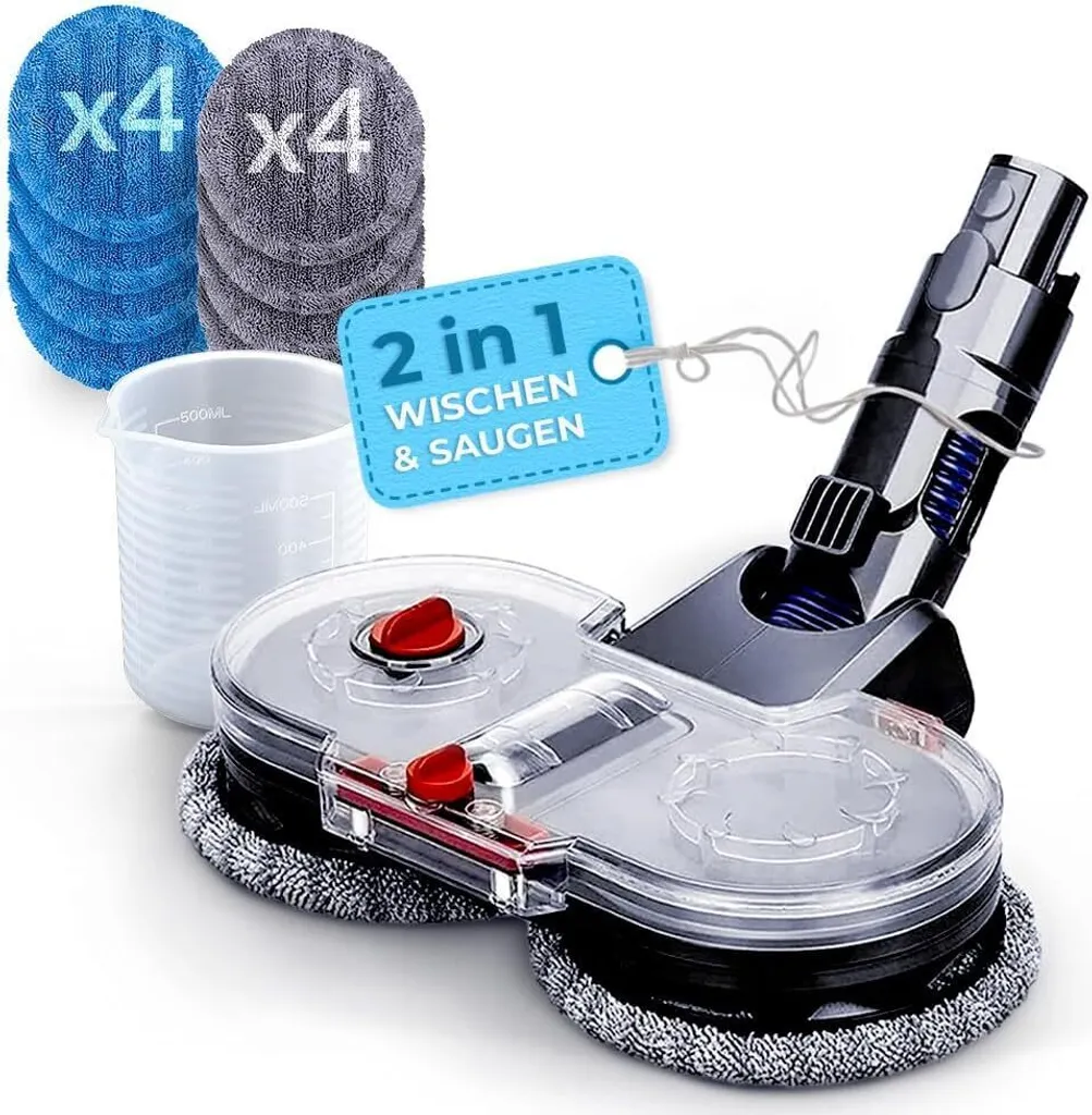 Accessoire balai laveur pour Dyson V8 V10 V11 V15 - Kit 8 serpillères