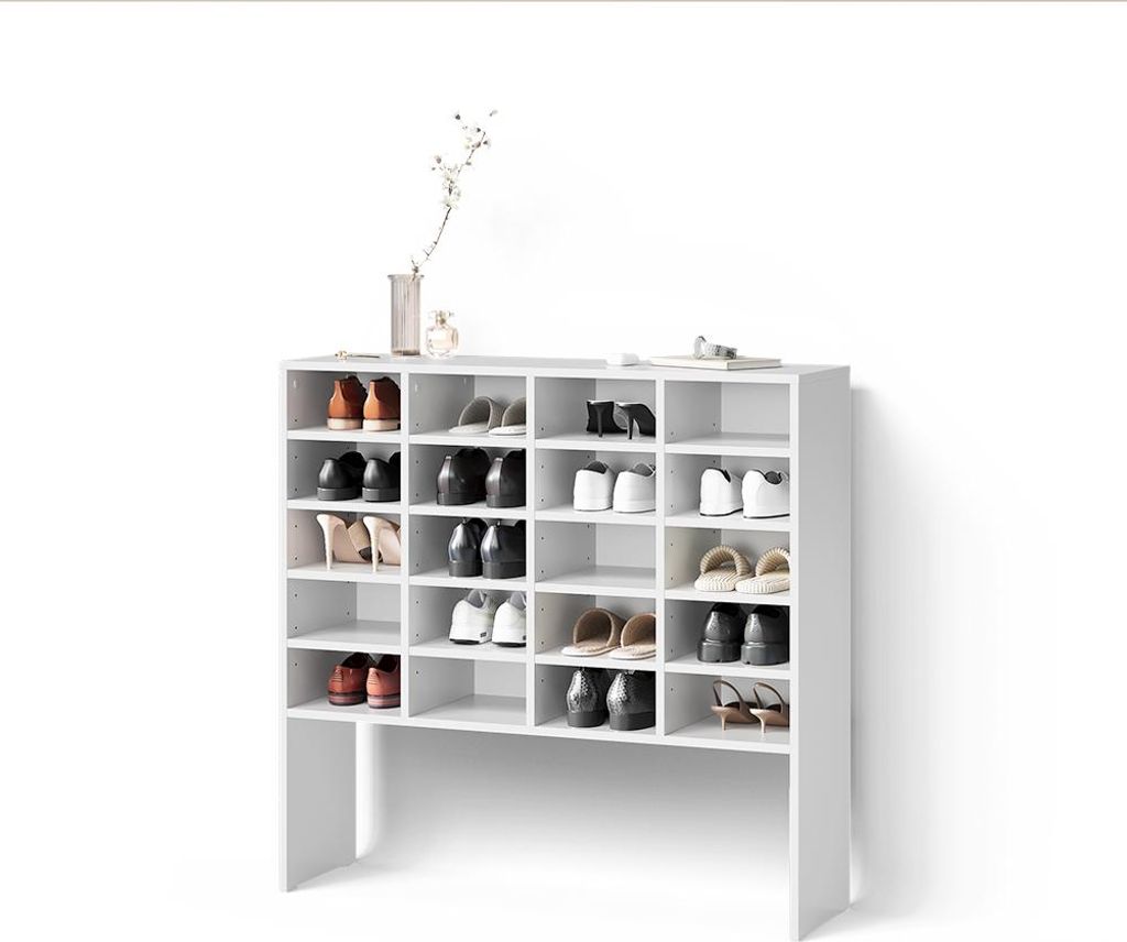 Schuhschrank Livinity Liguria Weiß 20 Fächer, Model 58729