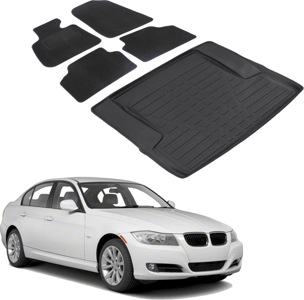 Kofferraumwanne Fußmatten Set Für BMW 3 Series E90 Produktbild 
