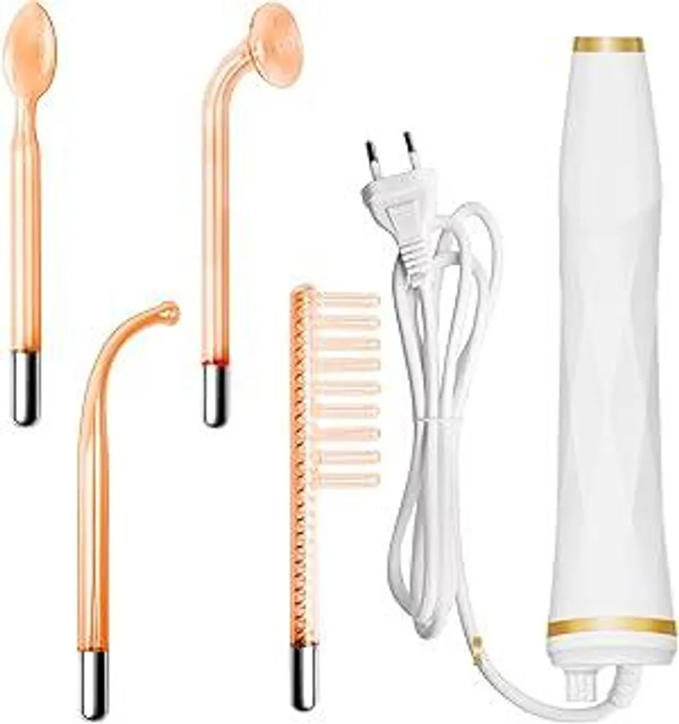 Bastoncino Alta Frequenza Viso 4 Neon - Dispositivo Anti-Acne e Rughe