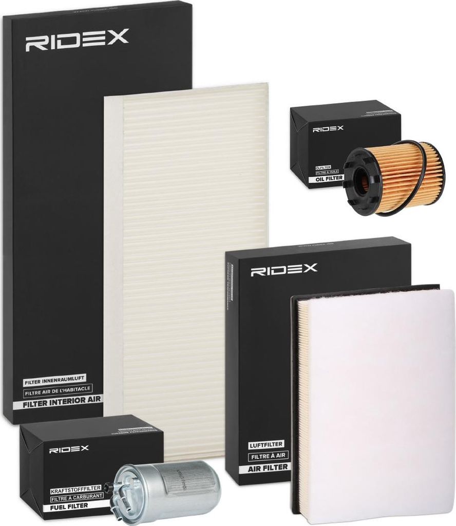 RIDEX Filterset Inspektionspaket Filtersatz für OPEL Corsa C Schrägheck (X01) Corsa C Kastenwagen (X01)