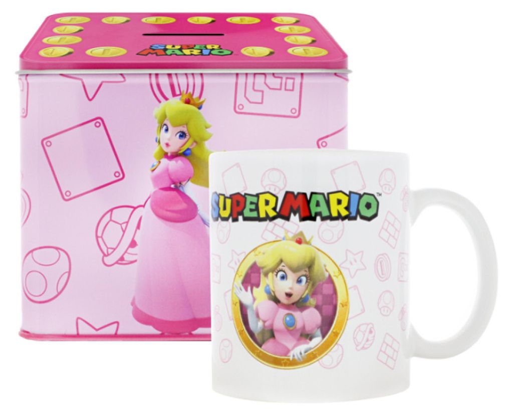 Hrnek s kasičkou na mince Nintendo Princess Peach ze Super Image du produit 