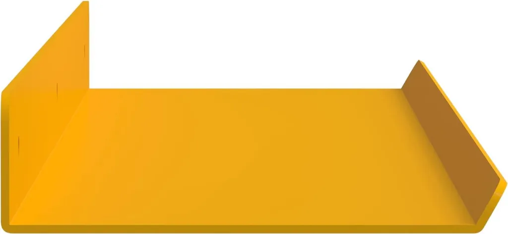 vidaXL Mensole Sospese Giallo Senape - Set da 4 Pezzi 60cm - 6