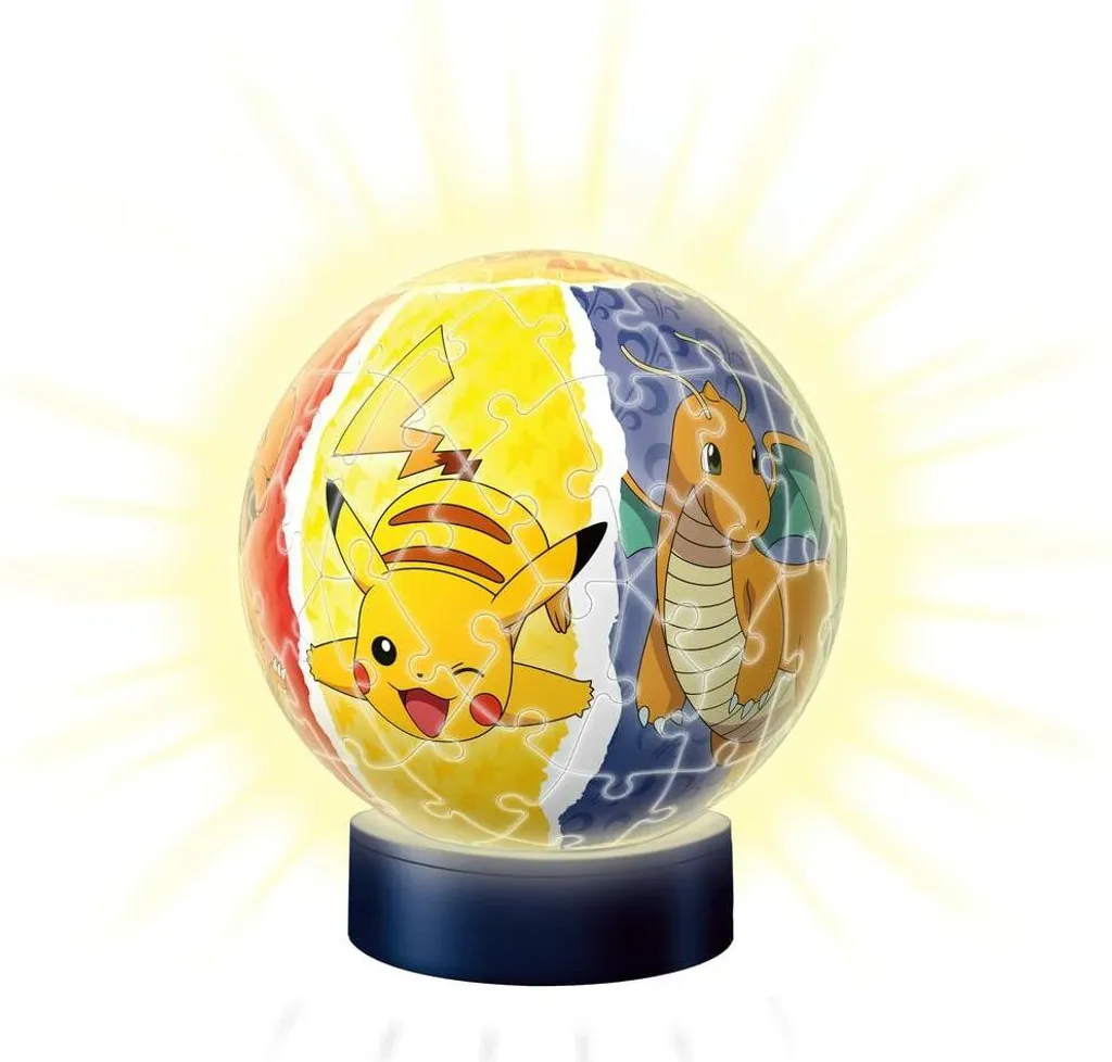 Puzzle 3D Pokémon avec Veilleuse 72 Pièces - Cadeau Idéal pour Enfant