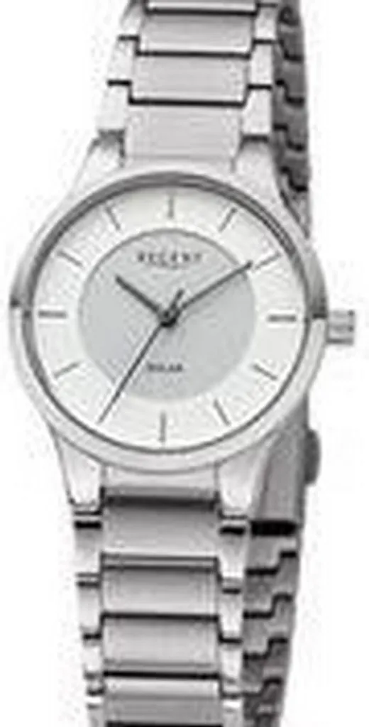 Montre Regent BA728 solaire femme avec cadran blanc et boîtier de 28mm Inox