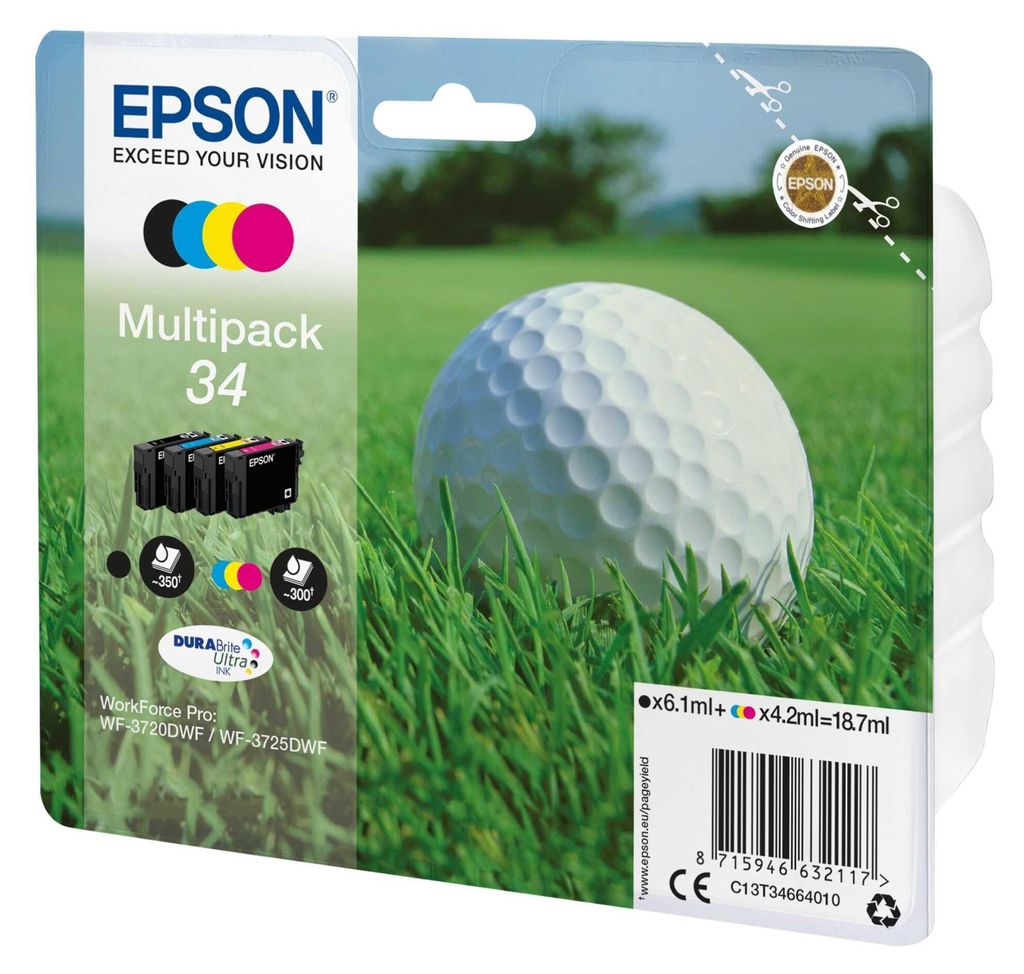 Epson 34 - confezione da 4 - nero, giallo, ciano, magenta - Immagine del prodotto 