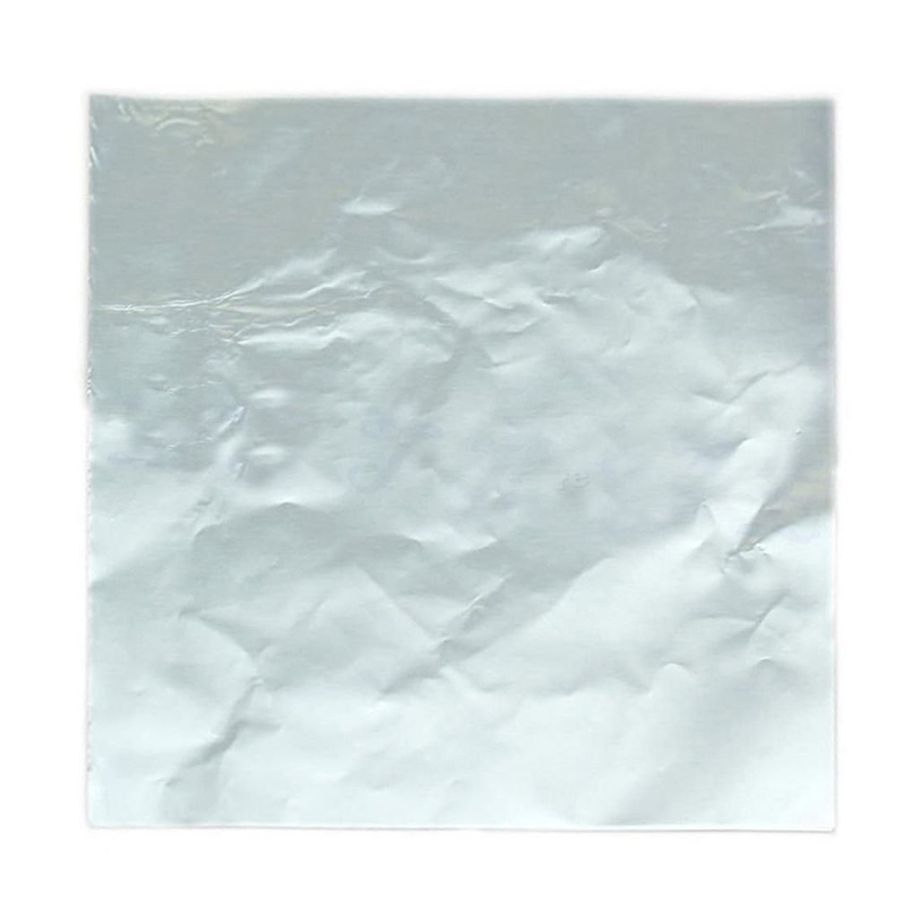 100pcs Multi-Farb-Aluminiumfolie Candy Paper Chocolate Chocolate Sweet Paket Wrapper-Silber