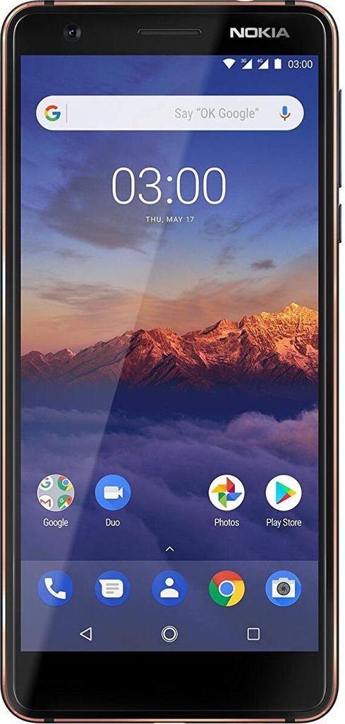 Nokia 3.1 LTE 16GB dual schwarz-chrome Zdjęcie produktu 