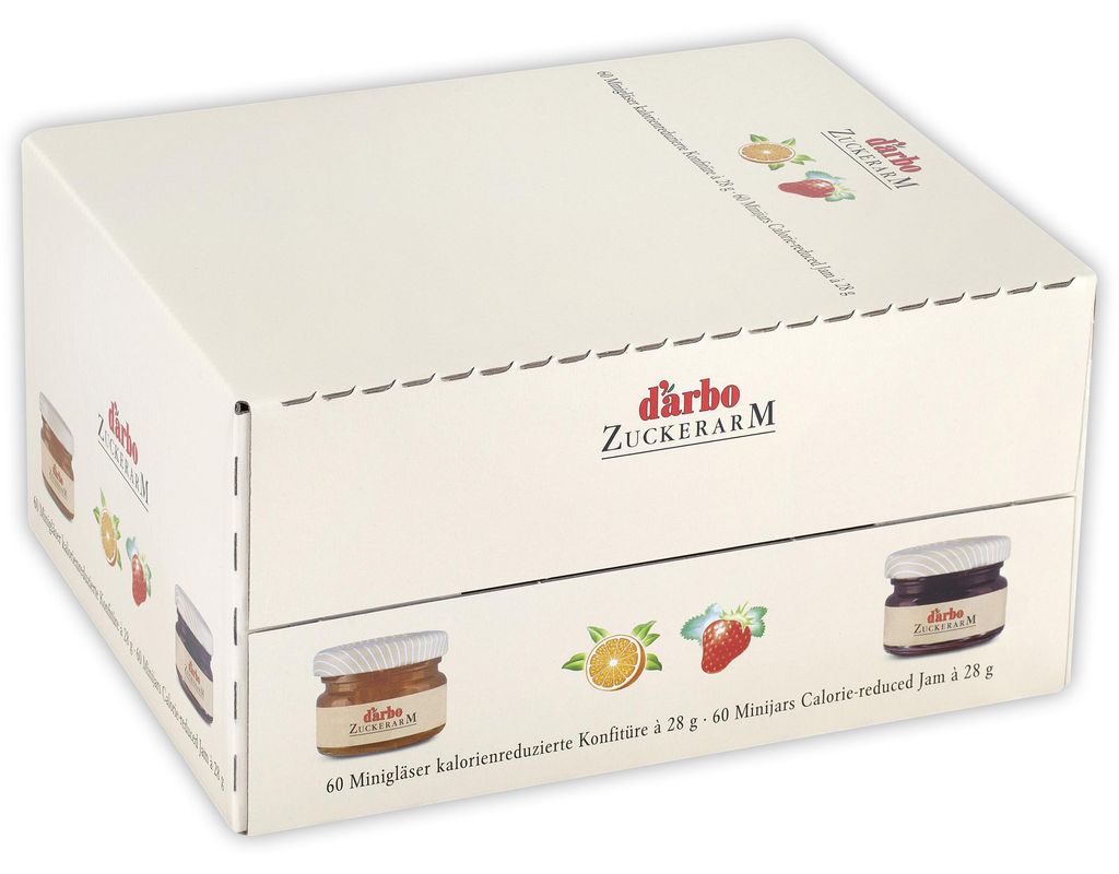 d’arbo 70000038 d’arbo Naturrein Erdbeer Konfitüre, 60 St. Immagine del prodotto 
