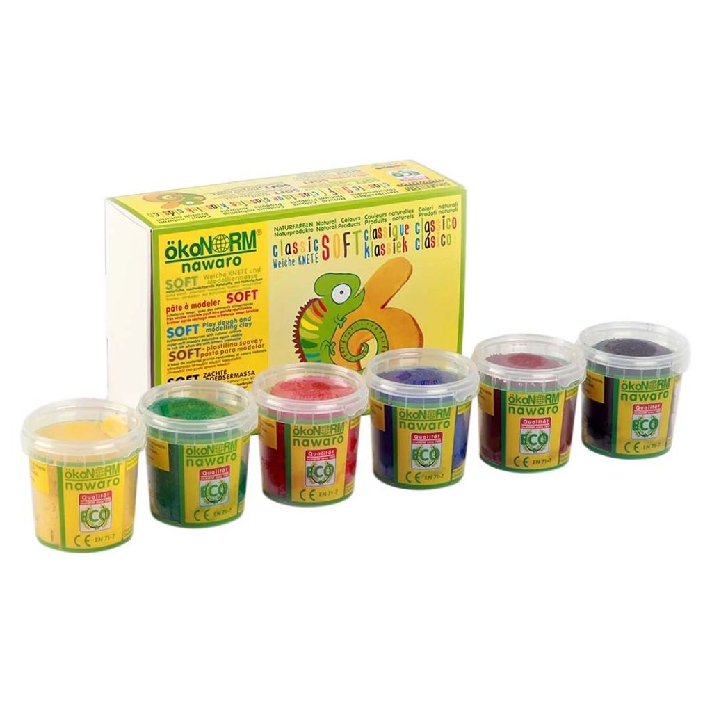 ökoNorm pâte à modeler SOFT nawaro- set de 6 pièces Image du produit 