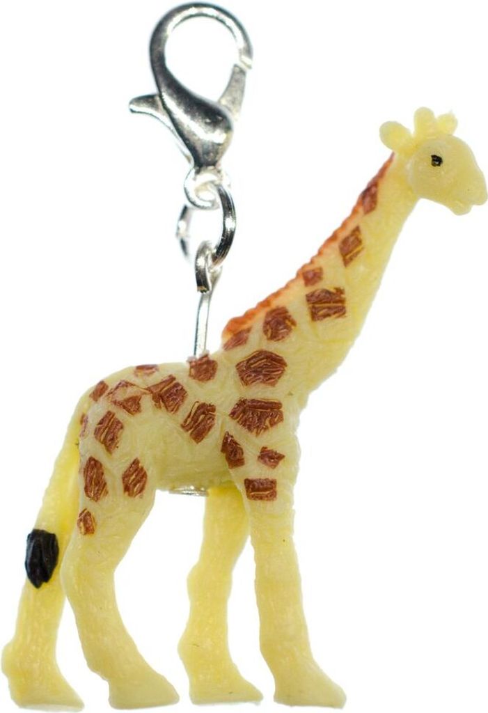 Giraffe Charm Miniblings Zipper Pull Anhänger Tier Tiere Steppe Afrika Gummi