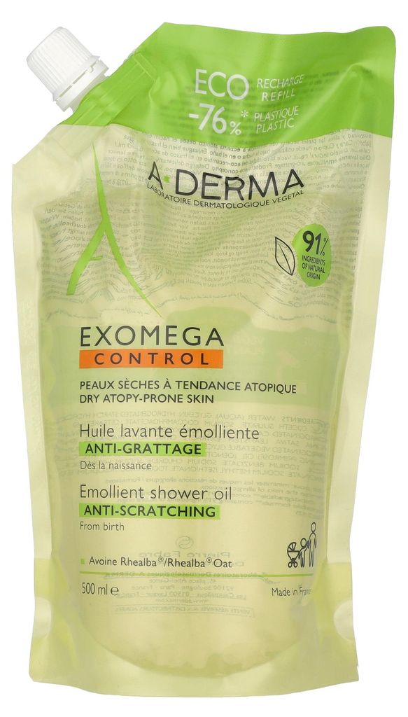 A-Derma Exomega Control Huile de douche émolliente - Image du produit 