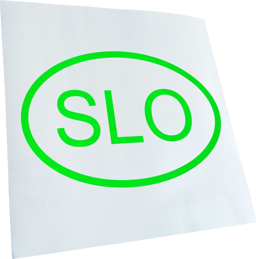 Kiwistar - Autoaufkleber - Slowenien SLO Heckscheibe - Aufkleber für Auto Kfz Fahrrad, LKW, Truck Mofa