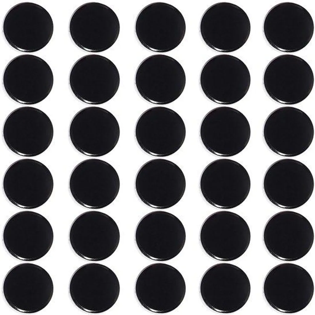 Lot de 30 Petits Crochets Magnétiques Noirs pour Tableau Blanc Aimanté