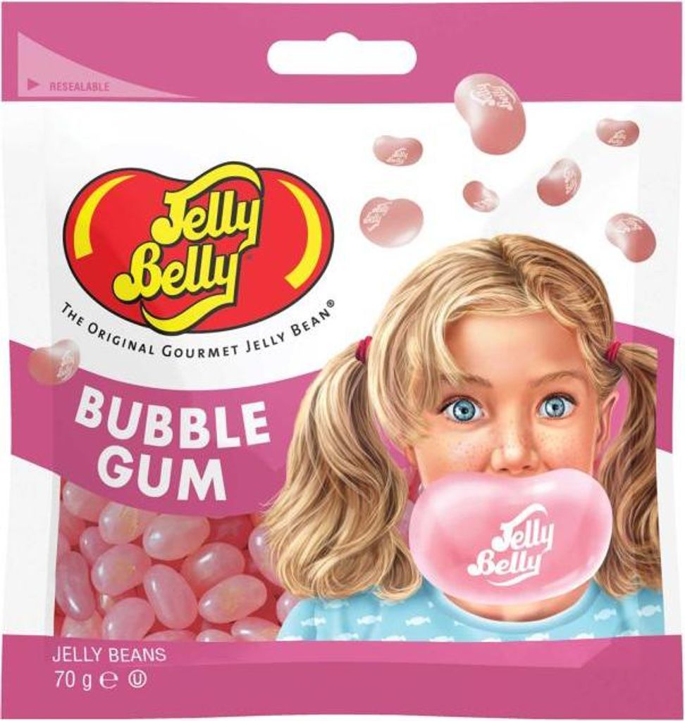 Jelly Belly Bubble Gum, Gummibärchen, 70 g, Pink Produktbild 