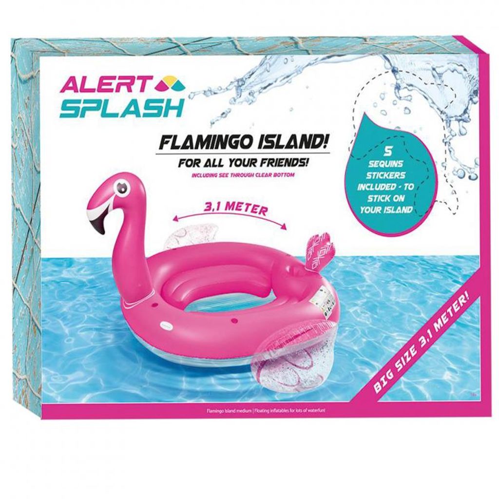 Alert Aufblasbare Flamingo Insel 310X270X175 Cm Produktbild 