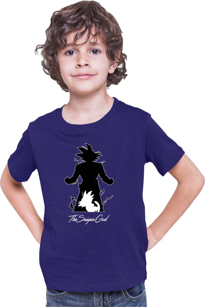 Kinder T-Shirt Dragon Anime Manga Ball Z Goku 36, 5-6 Jahr - 116 / Dunkelblau