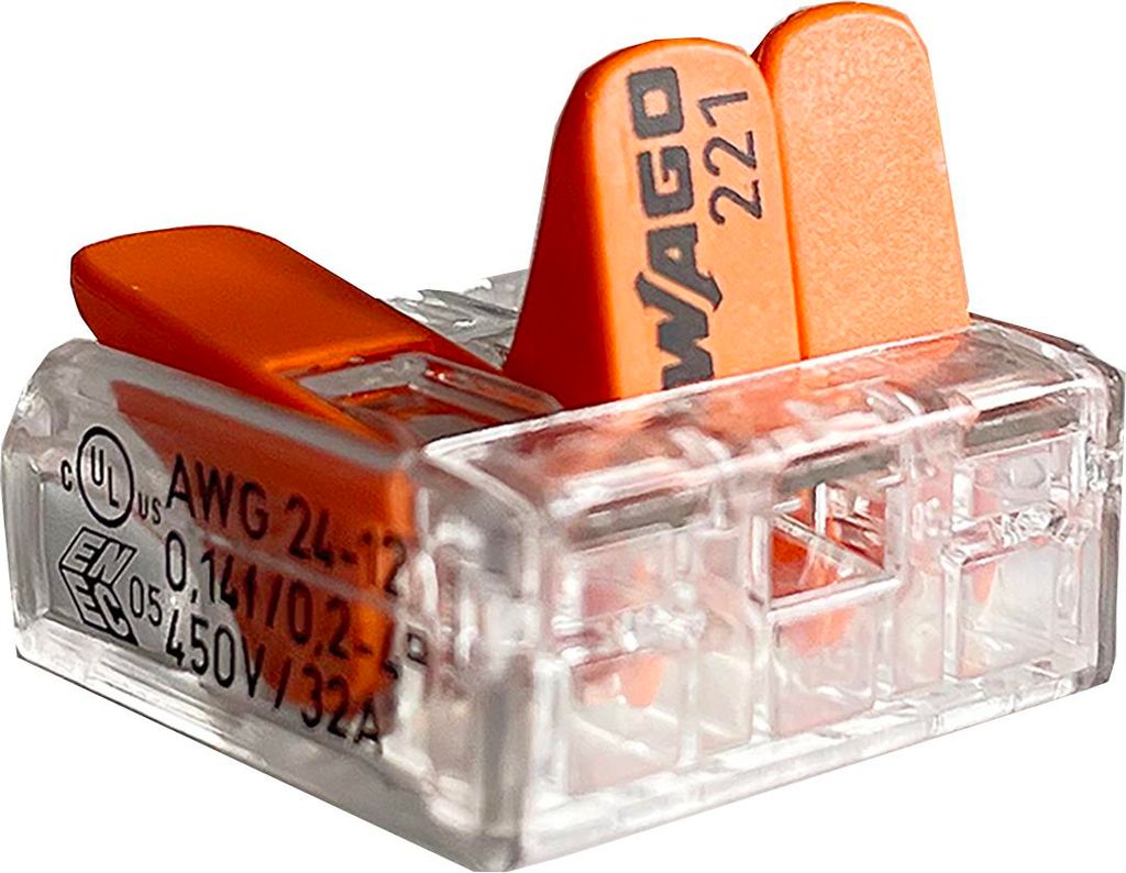 Heidemann Verbindungsklemme Compact mit Hebel VDE 5 Stück, Größe 3 x 0,2 Ü 4 mm²