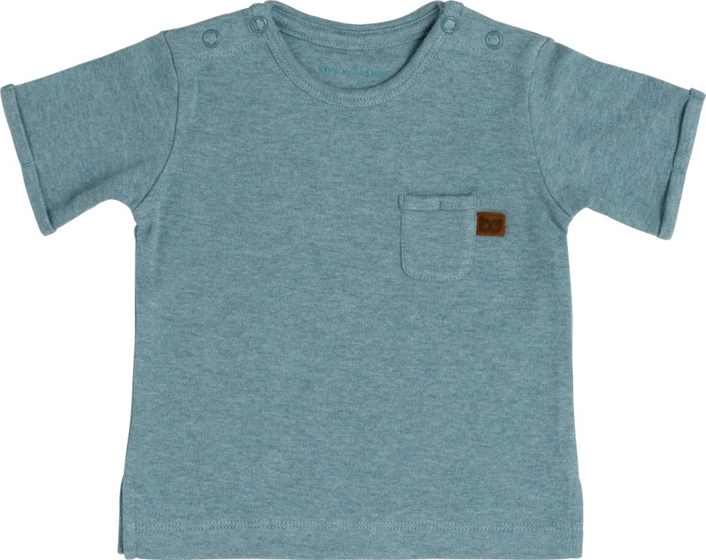 Baby's Only T-shirt Melange - Stonegreen - 68 - 100% Baumwolle