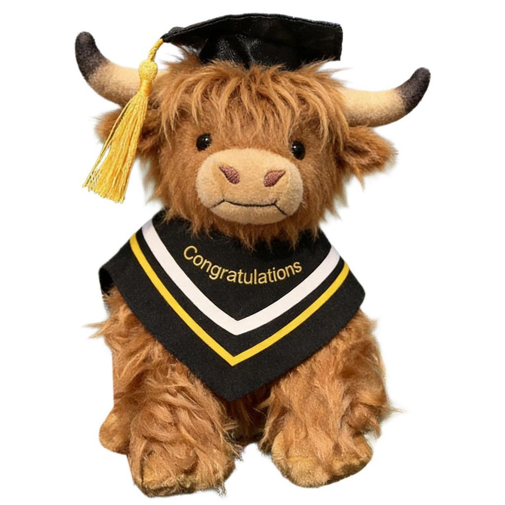 Vache Highland en peluche, 30 cm, marron – Peluche toute Image du produit 