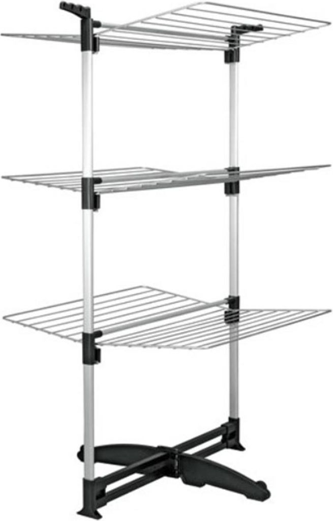 Tomado Ciclone Droogtoren 40 m Lijn 78x72x137 cm Zilver/Zwart