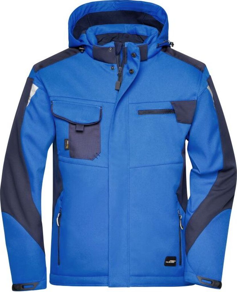 Craftsmen Softshell Jacket - STRONG - royal/navy, Gr. 5XL
