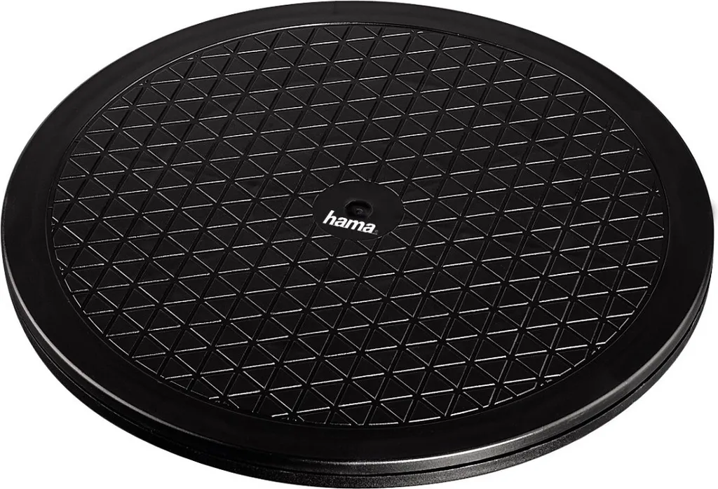 Plateau Rotatif Universel 25,5cm Noir pour Micro-ondes et Rangement