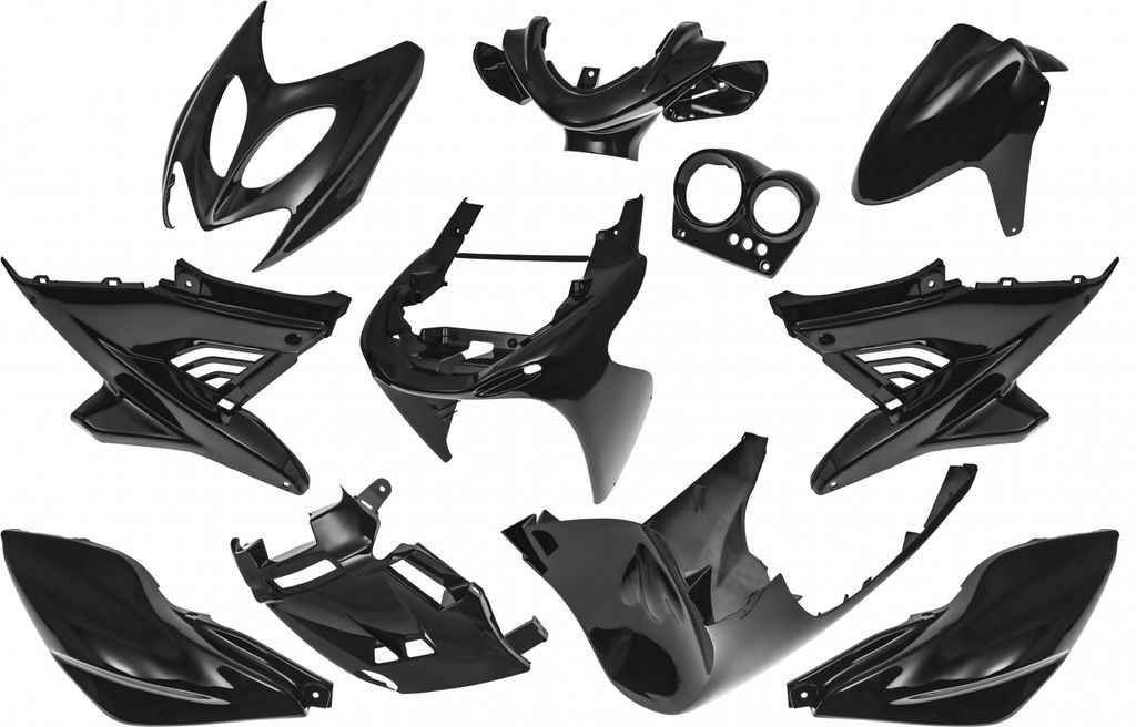 Kit carenatura Maxtuned da 11 pezzi, nero metallizzato, Immagine del prodotto 