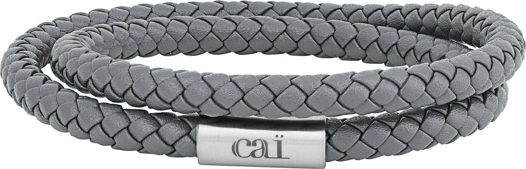 cai Armband Edelstahl 21cm grau ohne Stein 065060007-21