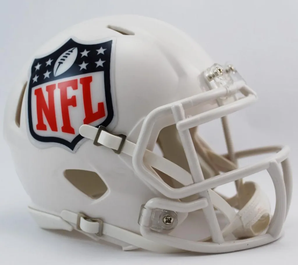 Mini Casque NFL Speed SHIELD LOGO - Finition Brillante et Détails Réels