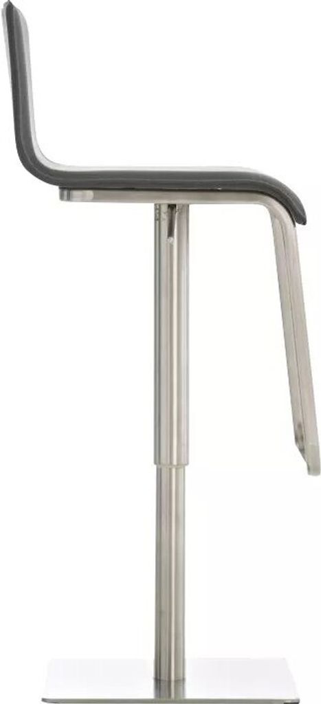 In And OutdoorMatch Barstuhl Lenora - Höhenverstellbar - Barhocker mit Rückenlehne - 1er Set - Ergonomisch - Barstühle für Küche oder Kantine ...