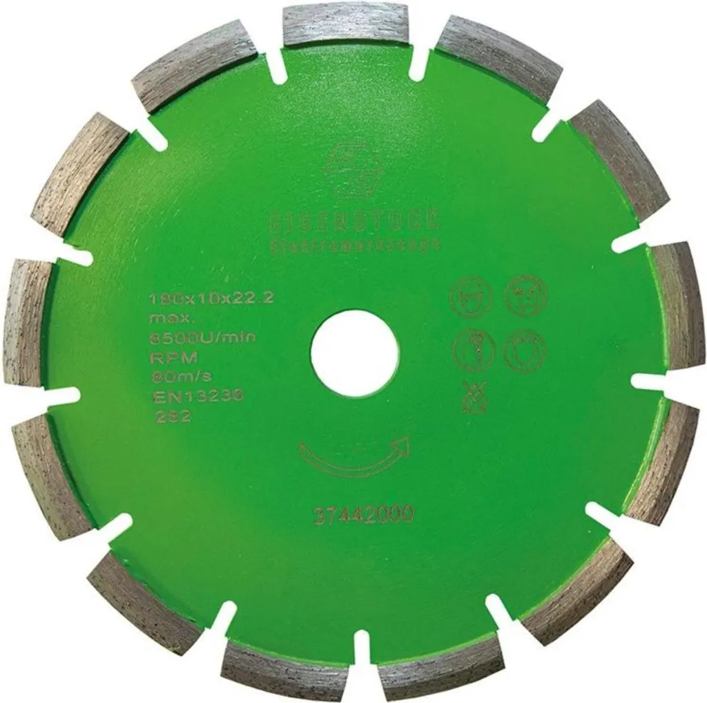 Eibenstock 37442000 Disque Diamant Ø 180 mm pour Joints en V Précis
