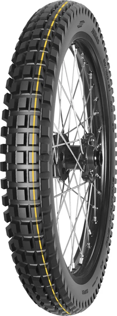 Pneu Avant Enduro 21 pouces Mitas Hybrid Super Jaune 80/100-21 M+S