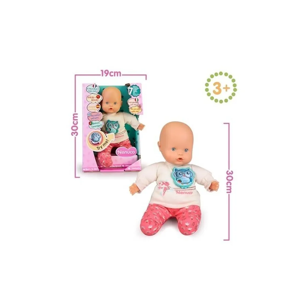 Poupée Nenuco Rosa Parlante - 7 Langues, 35cm, Parfaite pour les Câlins - 8