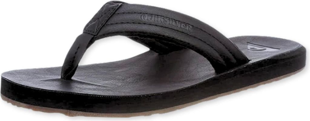 Quiksilver Herren Carver Nubuck Flip Flops schwarz 41