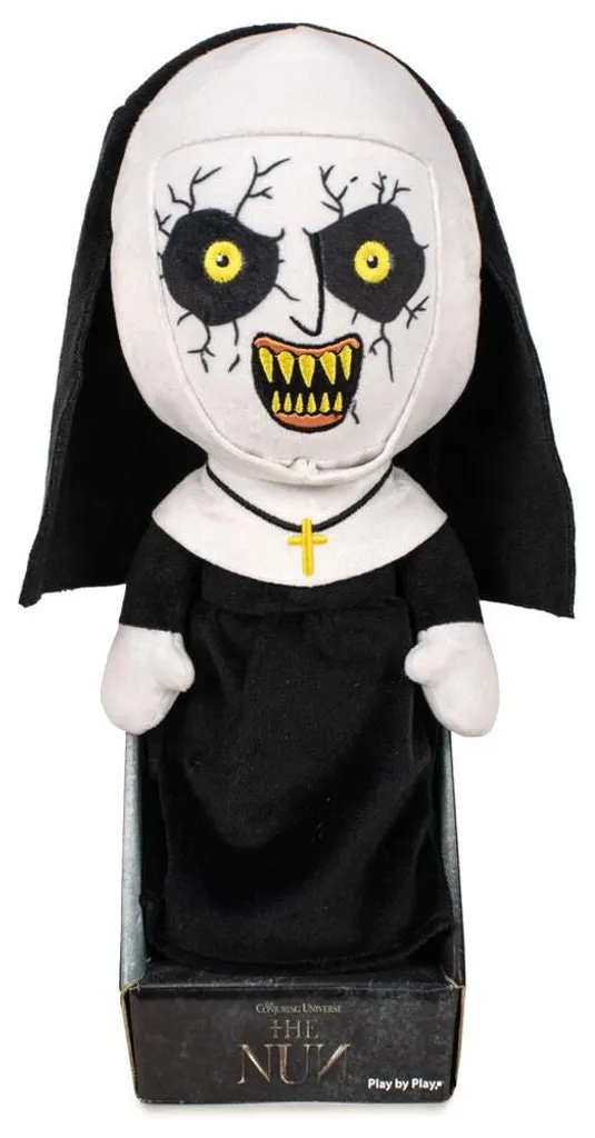 Cadeau naissance original : Peluche religieuse 27 cm pour déco de chambre