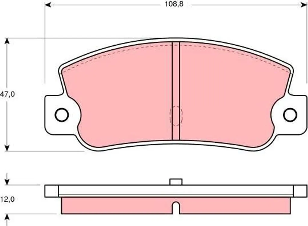 Plaquettes de frein sécurisées pour Croma et Dedra - Réf TRW GDB360 OE
