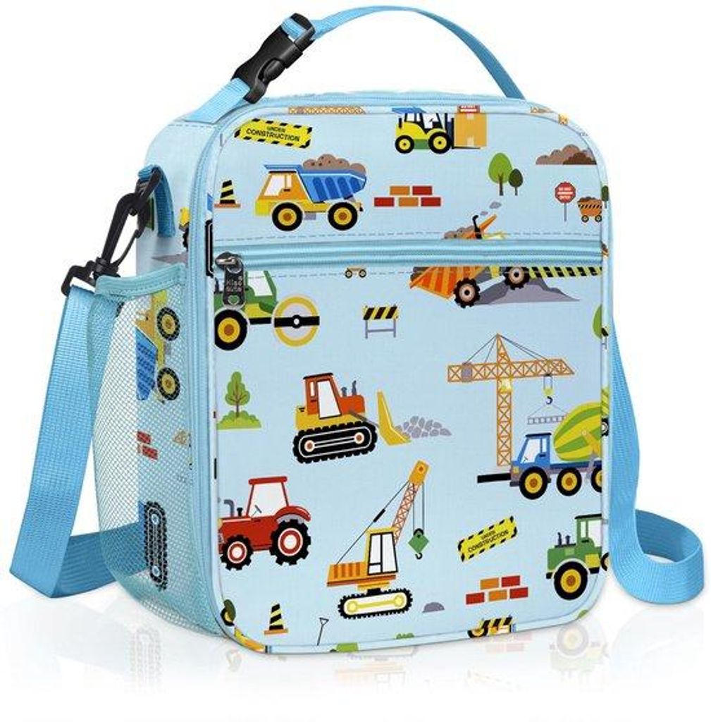 Kleiner, blauer, wasserdichter Koeltas für Jungen, ideal für Picknicks, Schule, Auto
