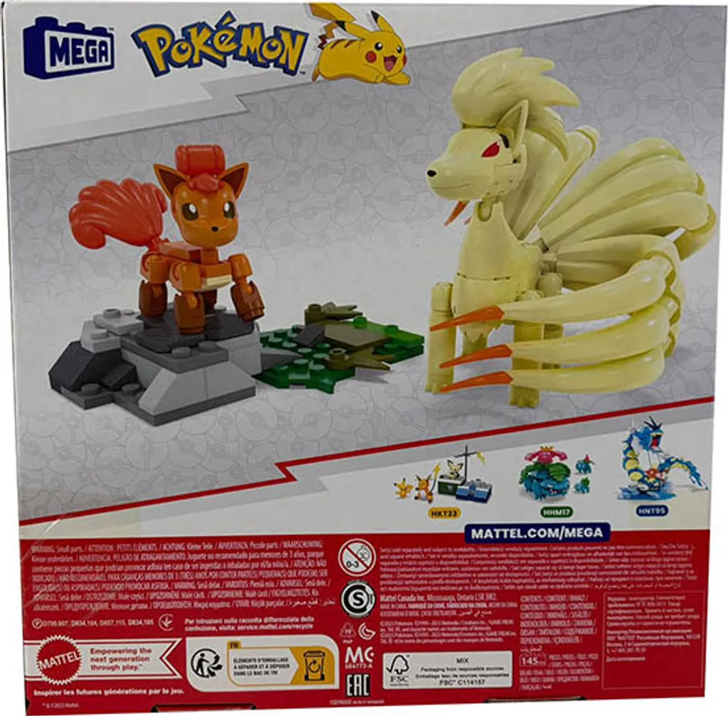 MATTEL MEGA Pokémon Goupix Evolution HTH79 Coffret de Construction - 12