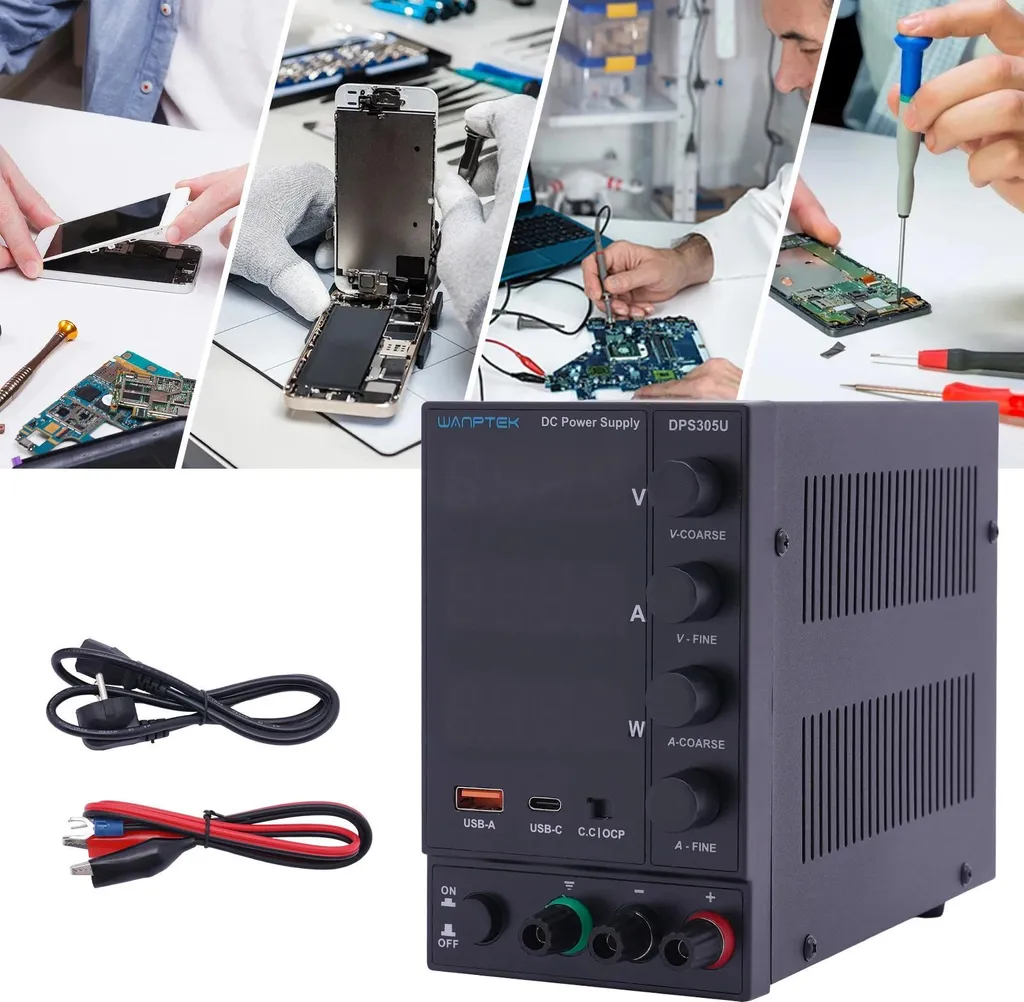 Alimentation de laboratoire CC DPS605U 0-60V 300W réglable grise