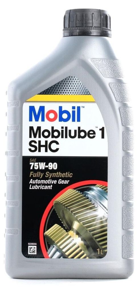MOBIL 142382 Mobilube Getriebeöl Vollsynthetiköl 75W-90 für Schaltgetriebe Differentialgetriebe 1L
