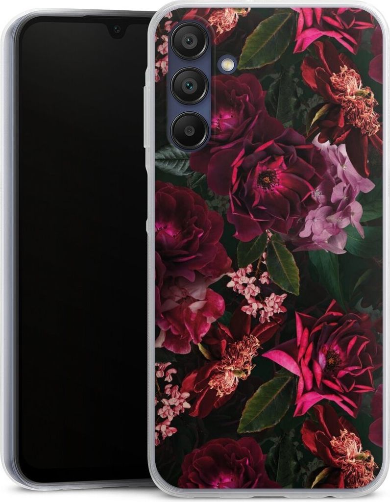 DeinDesign Slim Hülle für Samsung Galaxy A15 5G Silikon Case Ultra Dünn Handyhülle Blumen Blüte Rose